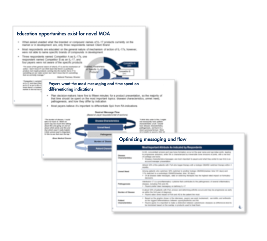 Herspiegel Communicating Value to Payers for new auto-immune disease