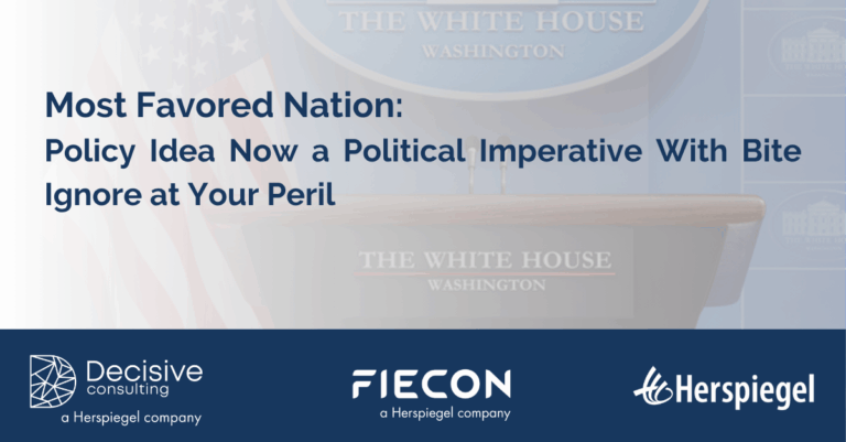 Most Favored Nation prescription drug price policy brief